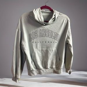 Shein Teen LA CA Mint Hoodie size 12-13y NWOT